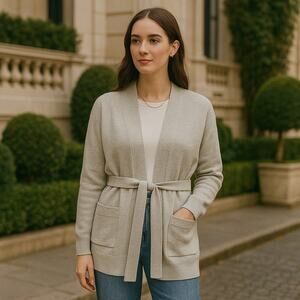 Everlane Women's Cream Cardigan Sweater